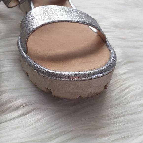 The Flexx Sun Tan Platform Sandals 11 Silver - Picture 6 of 15